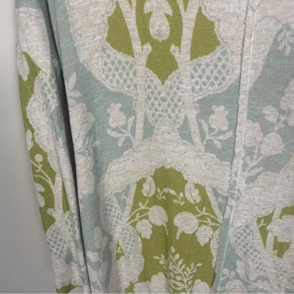 Anthropologie Saturday Sunday Soft Cozy Cowl Neck Floral Sweater Dress - Picture 11 of 14